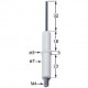 Electrod aprindere ceramic ø7mm conectare M4 #100701