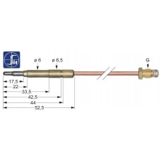 Termocupla M9x1 320mm ø6.0(6.5)mm SIT #107606