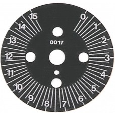Disc gradat ø60mm unghi de rotație 30-330° 15 minute ø buton 45mm #110371
