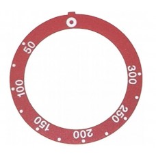 Eticheta rosie buton 50-300°C termostat ø45.5x59mm #110549