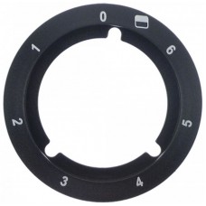 Indicator buton caldura ø95mm negru 7 gradatii #112850