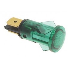 Lampa indicator verde cap ø 14mm orificiu ø 12mm 250V 120°C #1221006