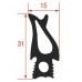 Garnitura pentru usa cuptor profil 31x15mm dimensiuni 780x470mm #2110846