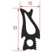 Garnitura pentru usa cuptor profil 31x15mm dimensiuni 530x473mm #2111154