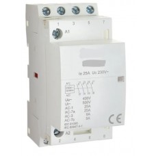 Contactor modular 230Vac 25A 2m 4NO POTRIC BT8-25 #2230