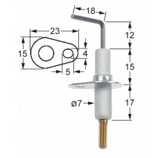 Electrod aprindere ø7x30mm 54mm #3060023