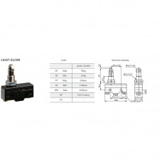 Comutator limitator de cursa cu rola 36mm inaltime kenaida LA167-Z1/309 #10105293