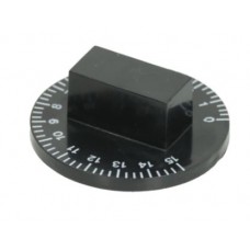 Buton TIMER negru ø 44mm 0-15' #3241730