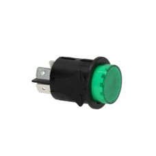 Buton bipolar verde cu indicator luminos 16A 250V #3319928