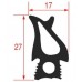 Garnitura pentru usa cuptor profil 27x17mm dimensiuni 1475x475mm #3786021