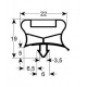 Garnitura frigider profil 9794 380x585mm #901452