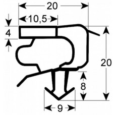 Garnitura frigider 9152 485mm #901486