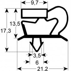 Garnitura frigider 9048 387x633mm #902063