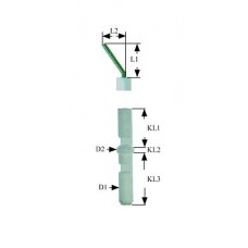 Electrod aprindere piezo ø 7x44mm #100707