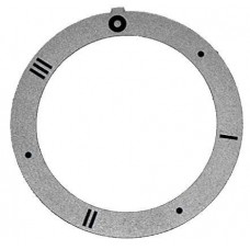 Placa de selectare a butonului, argintie 7 pozitii ø exteror 59mm ø interior 45,5mm #110552