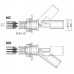 Intrerupator cu flotor / plutitor M16x1.5 NC/NO montare ø 16mm #345447