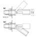 Intrerupator nivel cu flotor plutitor orizontal M16x1.5 NC sau NO montare ø 16mm #345822