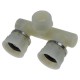 Conector furtun, gaura 3/4" forma T plastic #512184