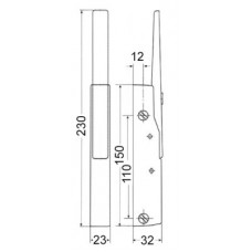 Maner cu dispozitiv blocare usa #690454