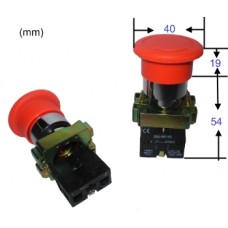 Buton urgenta cu retinere NO+NC 10A 600V #BS5545