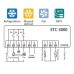 Controler electronic / termostat digital 220Vac 3 relee 2 sonde NTC Elitech ETC-3000 # KAL-TERMOSTAT DIGITAL ETC-3000