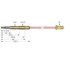 Termocupla M8x1 1200mm #102037