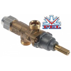 Robinet gaz PEL 20S intrare gaz M16x1,5 (ø tub 10mm) racord termocuplă M8x1 #104774