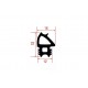 Garnitura usa cuptor CEV101 P.80100611 #791218