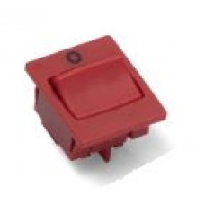 Buton basculant rosu 6(4)A 250V 2C 22X22mm MVP155VK #MVP155VK