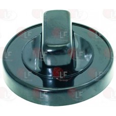 Buton negru cu arc ø 70 mm    #5012810