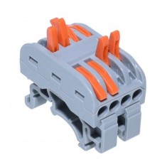 Conector de sina 4 poli cap dublu #PCT-224