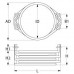 Rezistenta 15000W 230V 615x180mm 6 circuite incalzire ID ø505mm ED ø520mm #415914