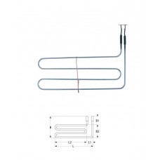 Rezistenta electrica defrost 550W 230V 420x210mm L cablu=1500mm #416312