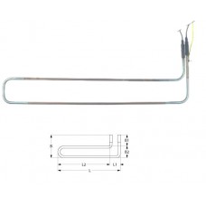 Rezistenta electrica defrost 600W, 230V, L=580mm, lungime cablu=900mm #417596