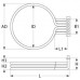 Rezistenta cuptor ANGELO PO 24000W 400V 590mmx143mm ID ø518mm ED ø535mm #418103