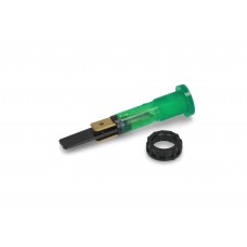 Lampa indicator verde 230V 120°C cap Ø13.5mm orificiu Ø10mm #SWT726UN