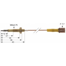 Termocupla cu cablu de legatura cu papuc L=750 mm #102242