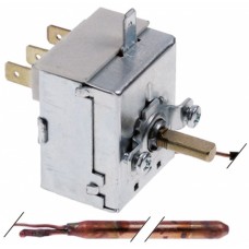 Termostat reglabil 0-90°C 1-pol 1CO 16A sonda ø 6,5mm sonda L 98mm #375920