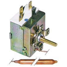 Termostat reglabil 0-86°C 1 pol 1CO 16A ø sonda 6,5mm #390006