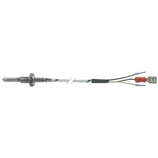 Sonda temperatura termocuplu J (Fe-CuNi) -50 +750°C cablu fibra de sticla 2400mm bulb 5x20mm #400803