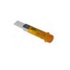 Lampa indicator portocaliu 240V cap Ø13.5mm orificiu Ø10mm #YIL-0880