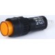 Lampa mini indicator portocaliu 220V cap Ø12mm orificiu Ø10mm NXD-211 #NXD-211